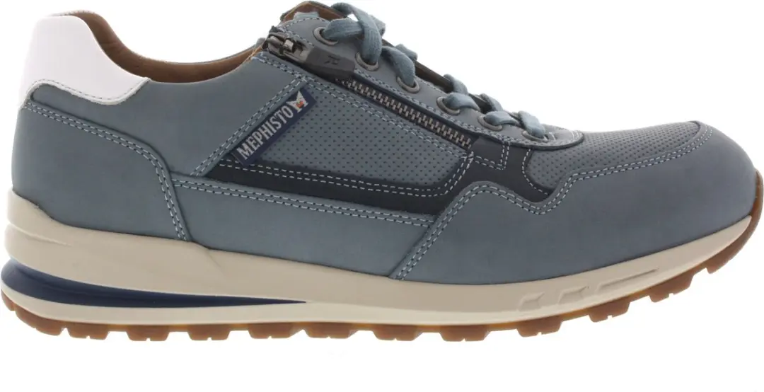 Heren Veterschoenen Mephisto Bradley Sea Blue Lichtblauw