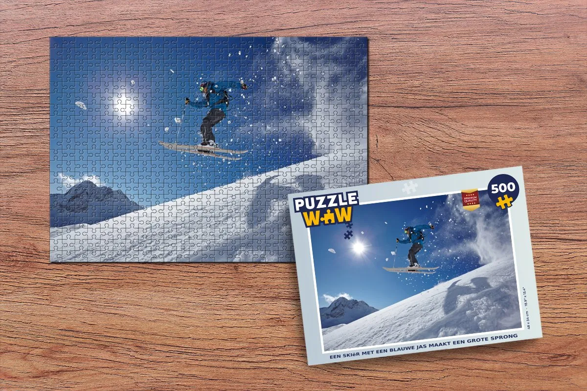 PuzzleWow Legpuzzel Skiër