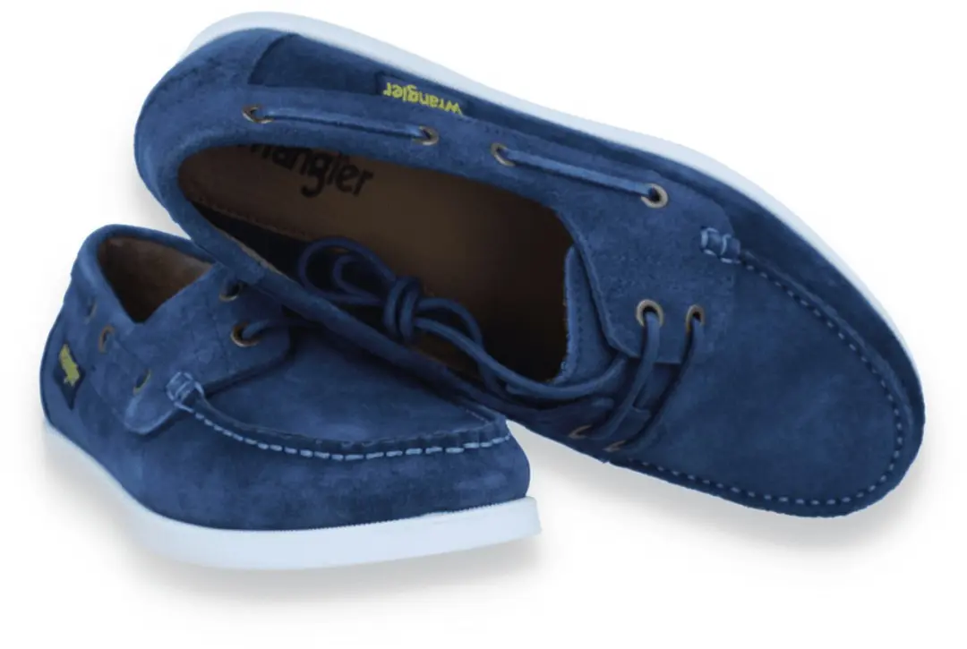 Wrangler Heren Bootschoen Baltic Suede Men Low Dark Denim