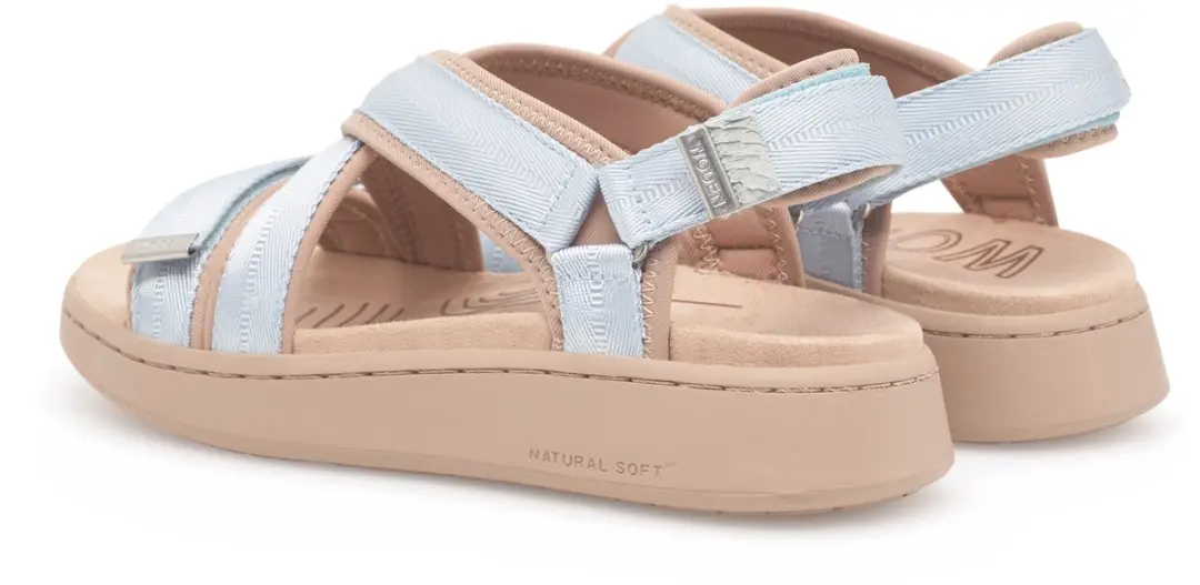 Woden Line Cross Sandalen Beige EU 42 Vrouw