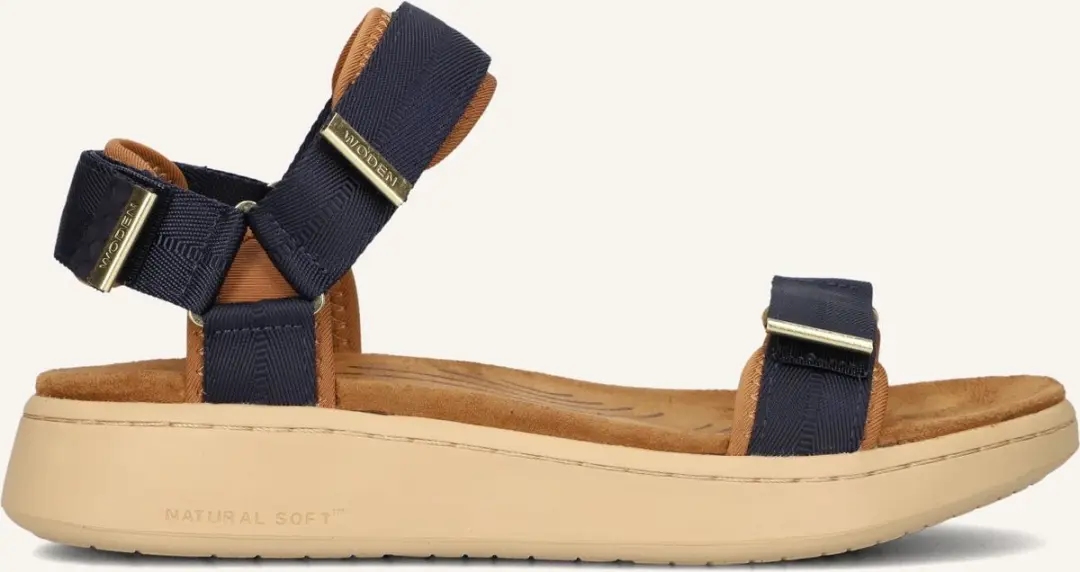 Woden Line Sandalen WL926 - Blauw - Maat 40