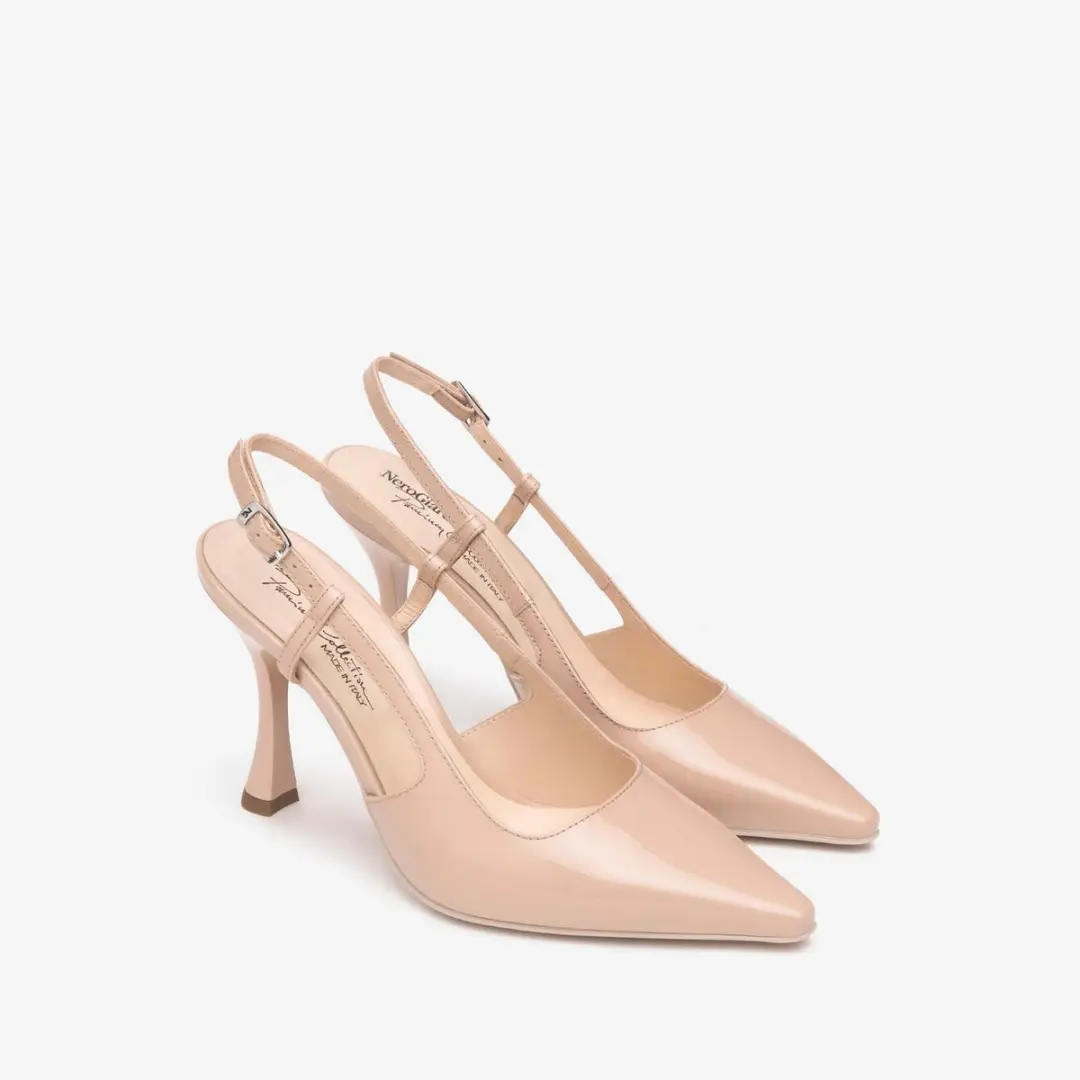 Schoenen Met Hak Nerogiardini Vernice Cipria 6027 Tpu Tito Naturale