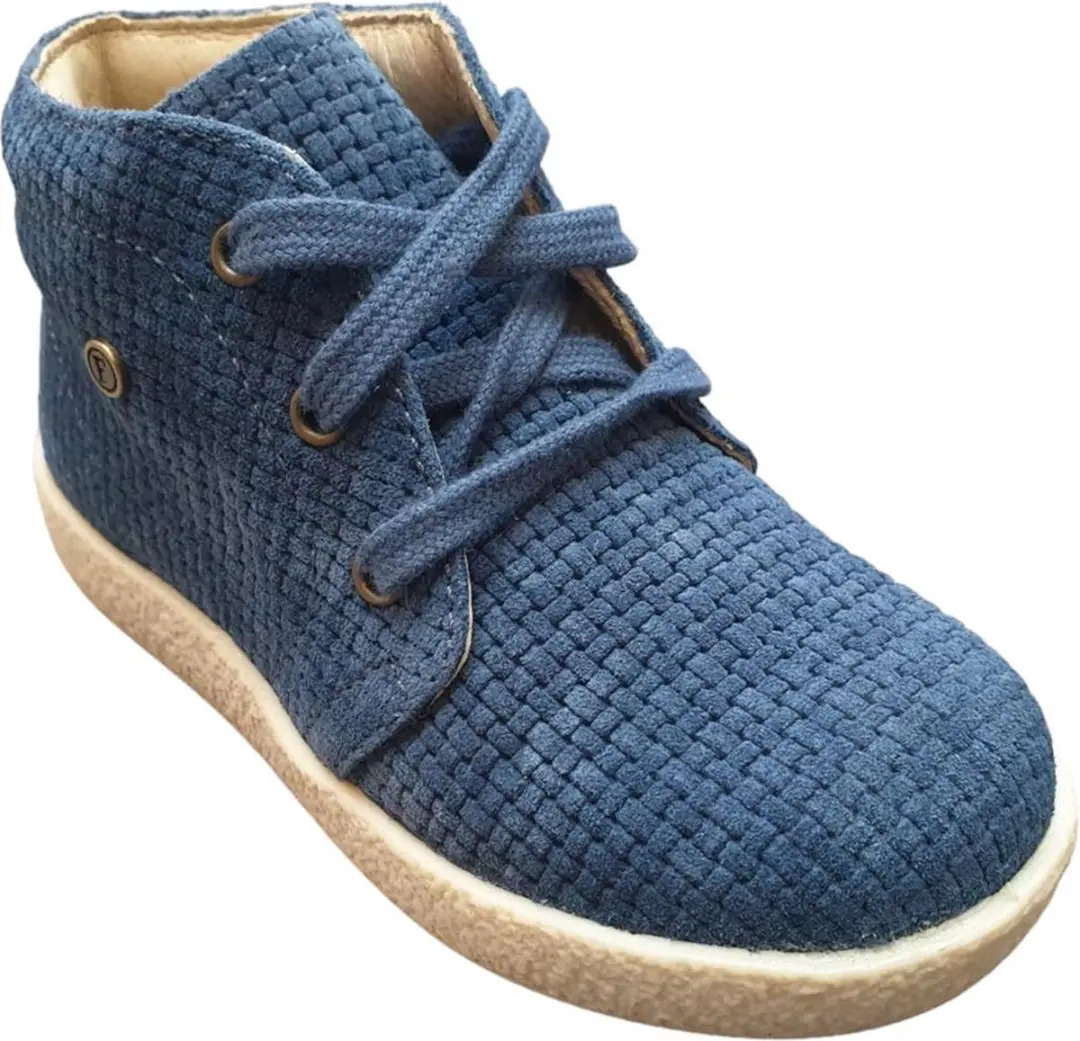 Falcotto Conte suede woven Veterschoenen - Blauw 22 - afbeelding 2 van 4
