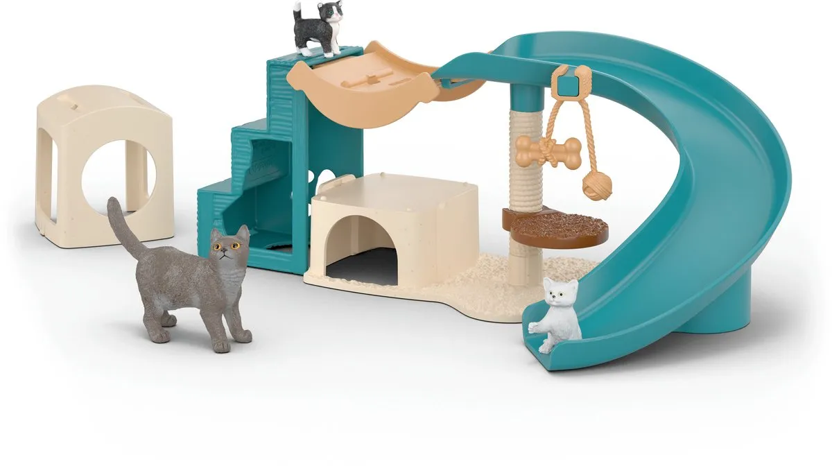 Schleich FARM WORLD Speelplek Katten 42764 - Meerkleurig
