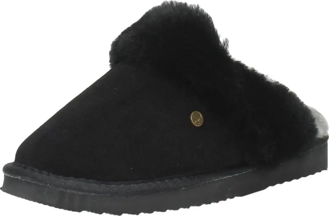Warmbat Flurry Suede dames sloffen - Zwart - afbeelding 3 van 6