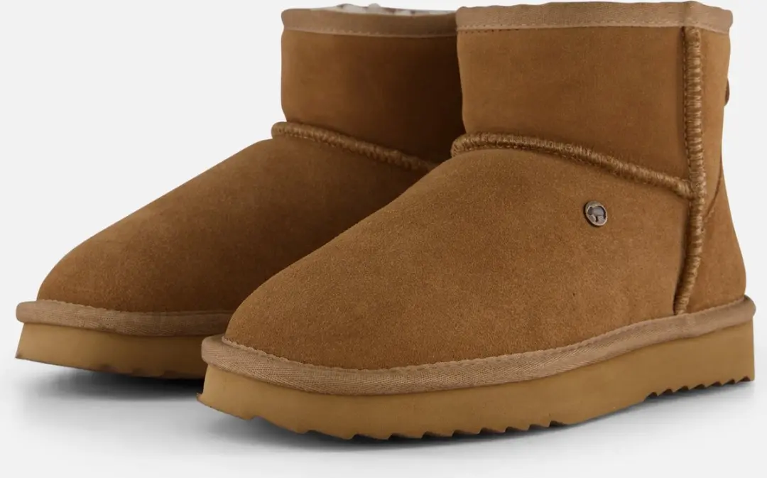 Warmbat Wallyby Gevoerde boots cognac Suede