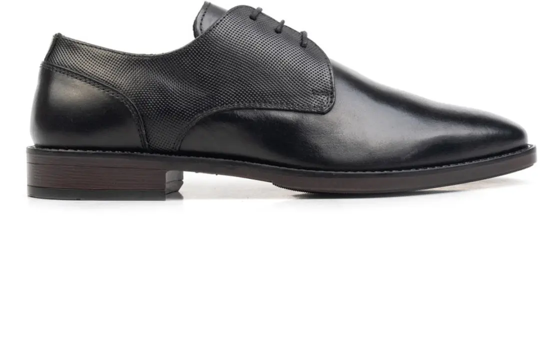 Cafe Moda charlie veterschoen heren zwart leer