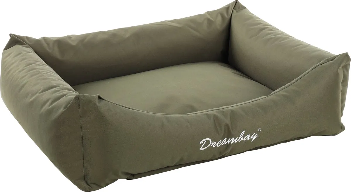 Flamingo Dreambay Orthopedisch Hondenkussen 100x80cm - Olijfgroen - afbeelding 6 van 6