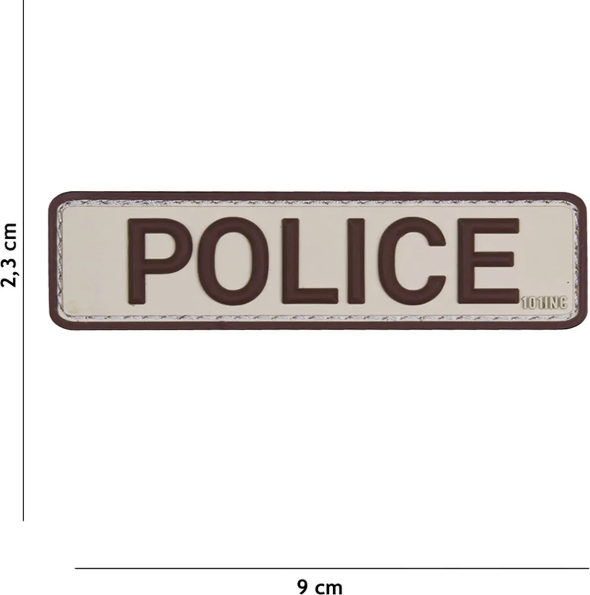 101 Inc Embleem 3D PVC Police Beige