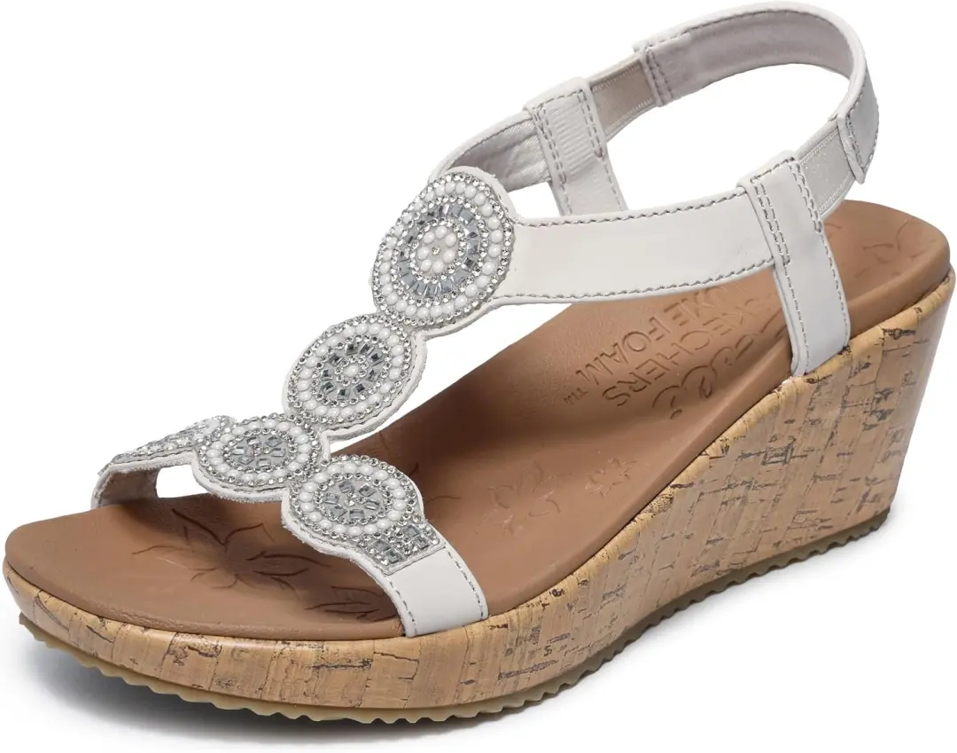 Skechers Beverlee Date Glam Wedge Sandalen Dames