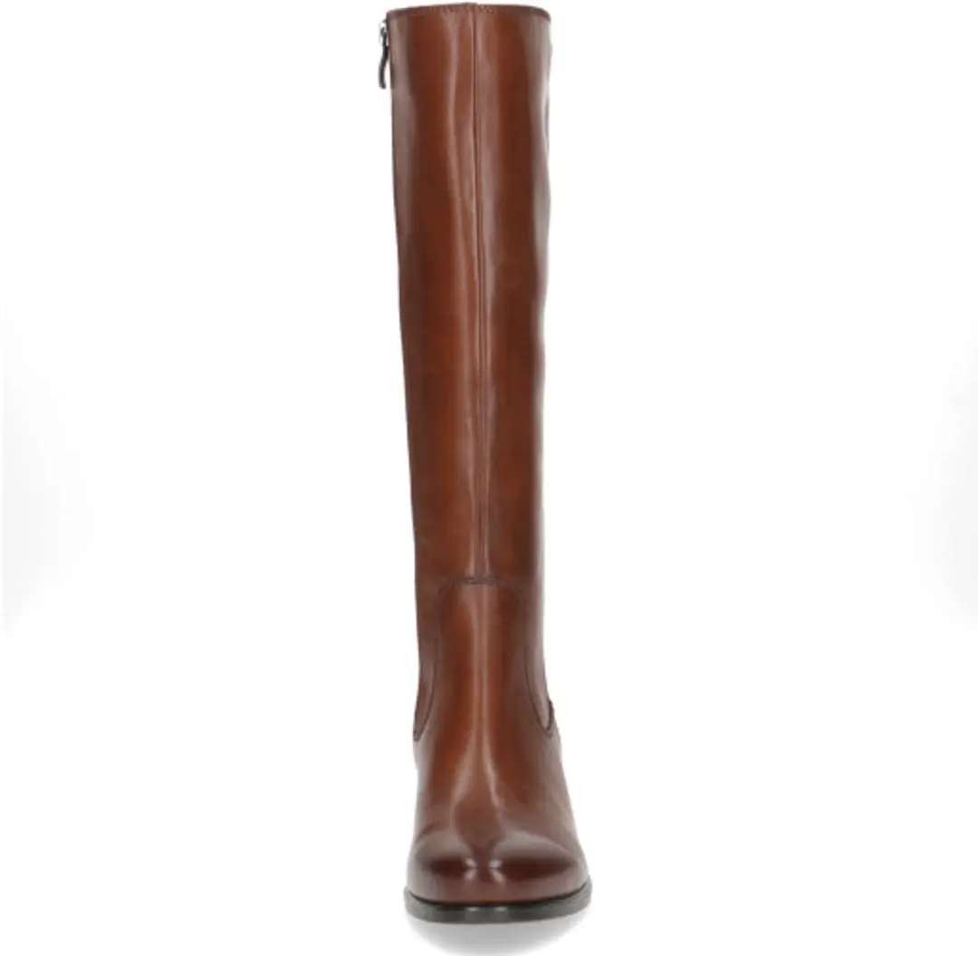 Caprice Cognac Leren Dames Hoge Laarzen - Cognac - 38.5 - afbeelding 2 van 6