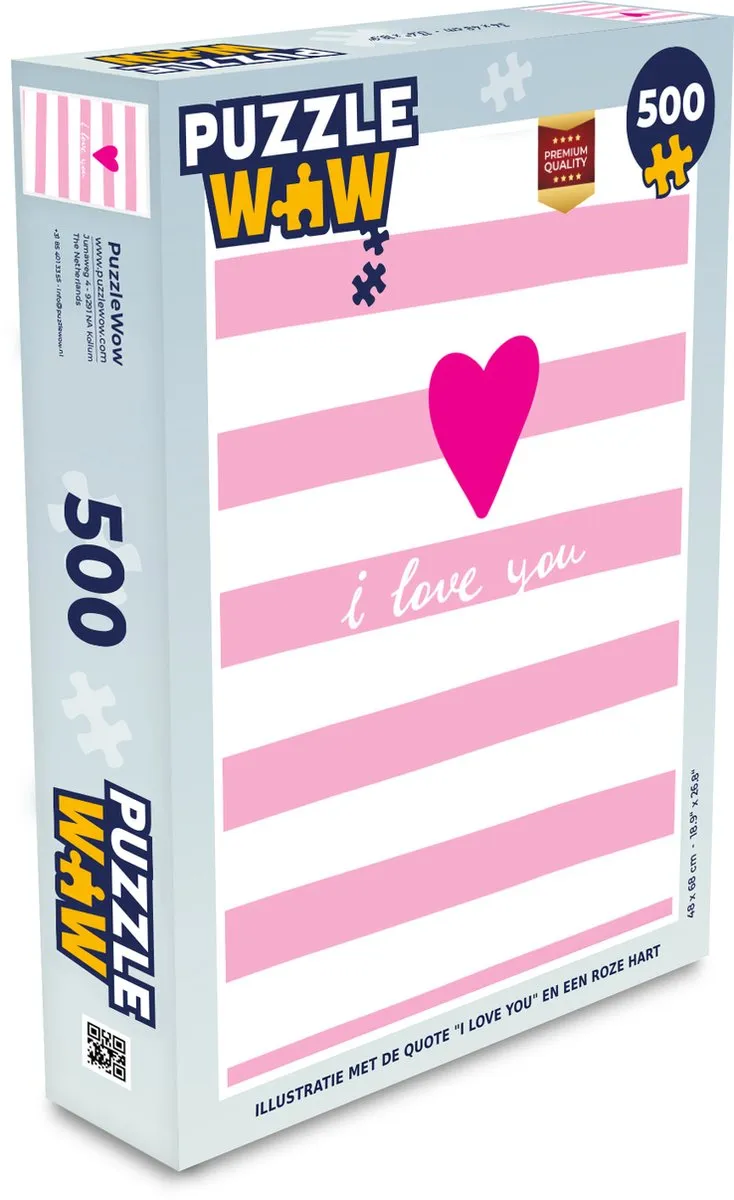PuzzleWow Legpuzzel 500 Stuks