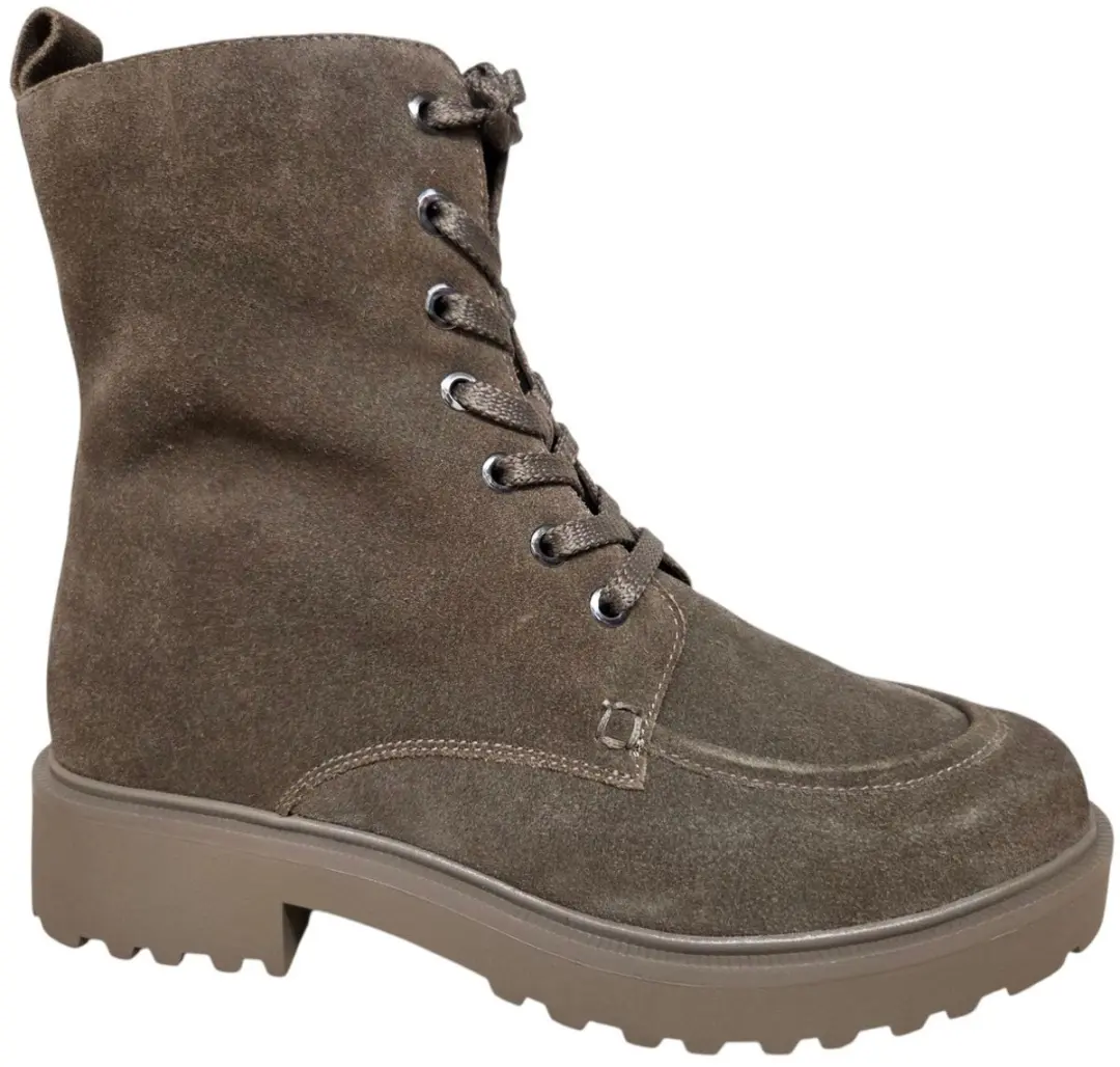 Caprice 9-9-25214-47 367 DK Taupe Veterboots Donker Taupe Suede Dames