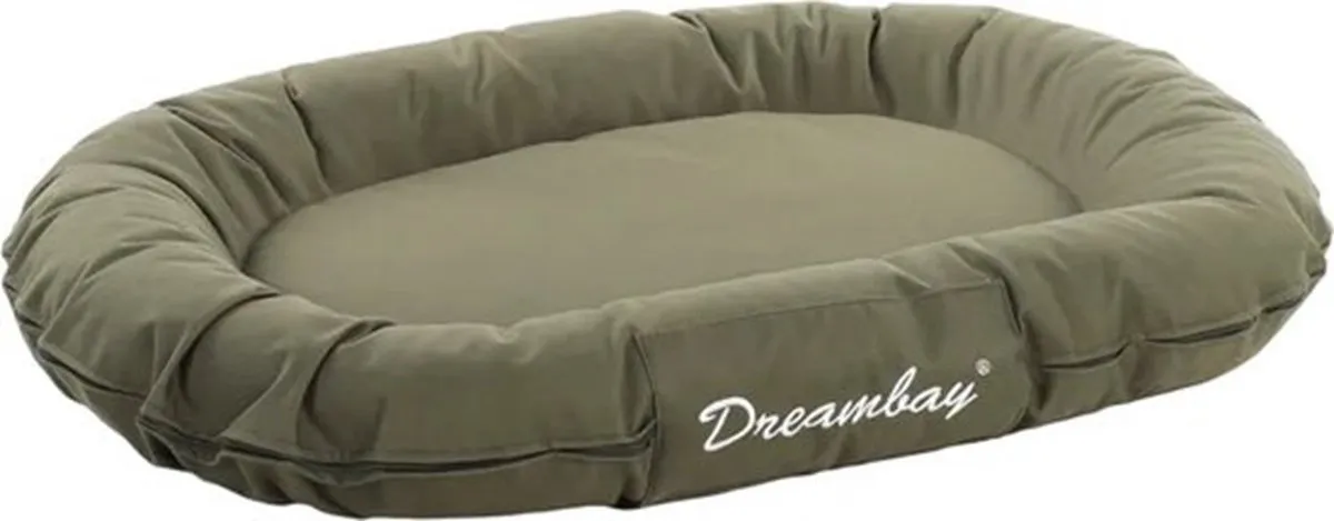 Flamingo Dreambay Hondenkussen Ovaal 100x75cm - Olijfgroen