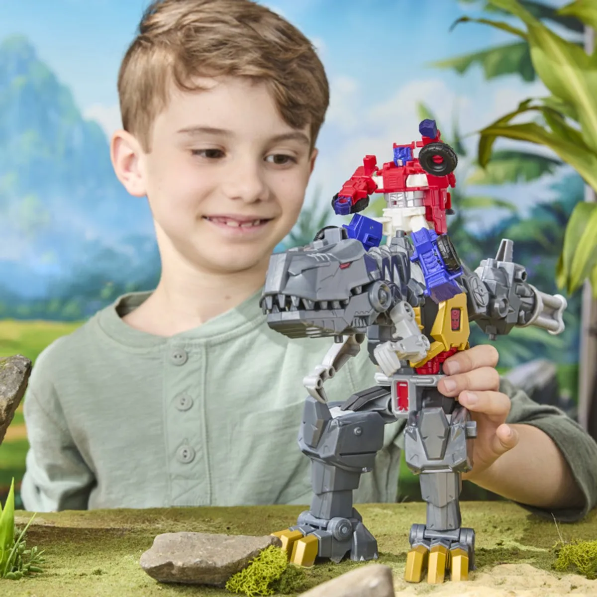 Transformers Grimlock Chomp & Battle Actiefiguur 22,5 cm - Multicolor