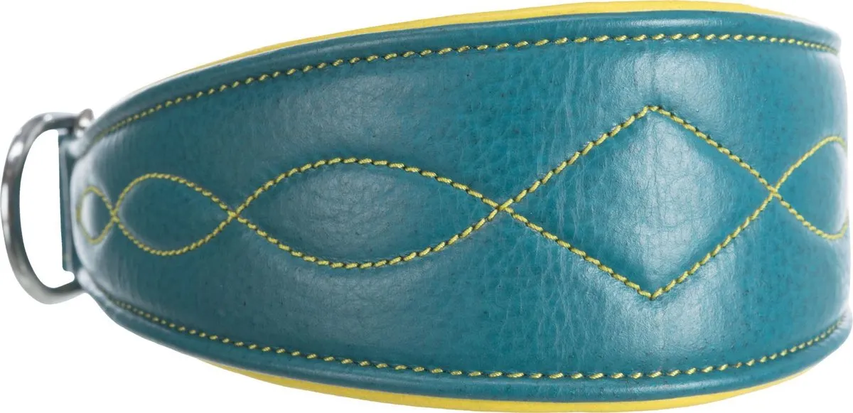 Trixie Active Comfort Anti-trek Halsband - Petrol/Geel