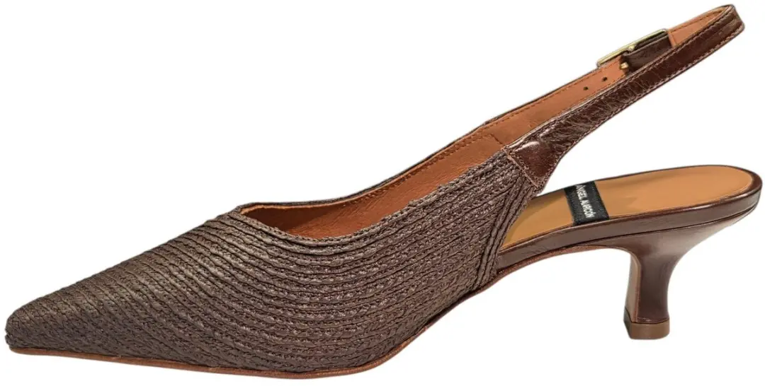 Angel Alarcon 26020 416D Cordela Testa Slingbacks Bruin Leer Dames - Bruin - 39 - afbeelding 4 van 6