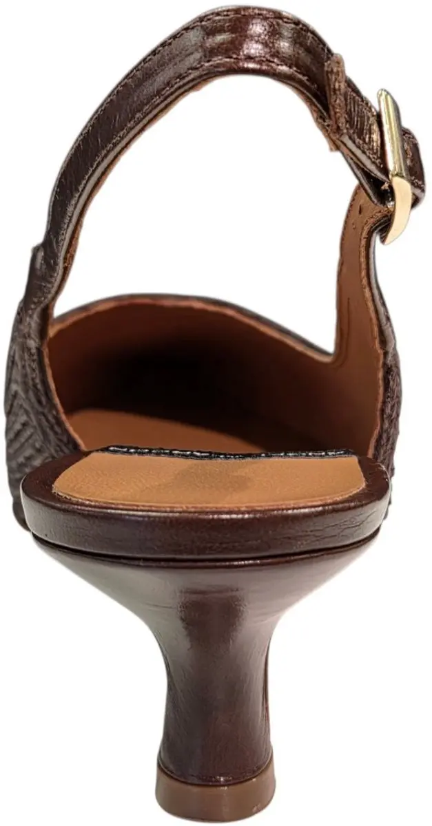 Angel Alarcon 26020 416D Cordela Testa Slingbacks Bruin Leer Dames - Bruin - 39 - afbeelding 3 van 6