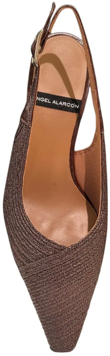 Angel Alarcon 26020 416D Cordela Testa Slingbacks Bruin Leer Dames - Bruin - 39 - afbeelding 2 van 6
