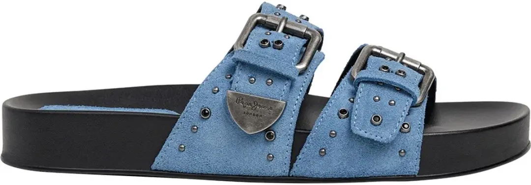 Pepe Jeans Agnes Studs Sandalen Blauw EU 38 Vrouw
