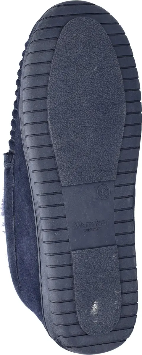 Warmbat Grizzly Suede Heren Sloffen - Donker Marineblauw - afbeelding 5 van 6