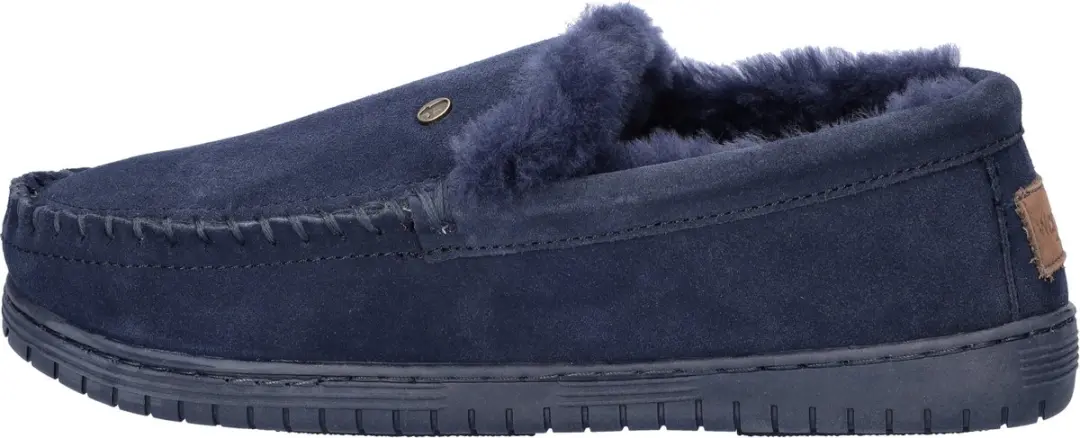 Warmbat Grizzly Suede Heren Sloffen - Donker Marineblauw - afbeelding 6 van 6
