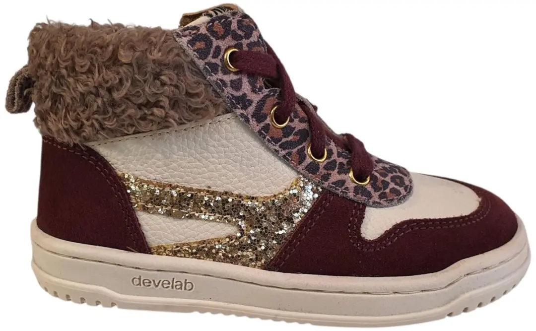 Develab 41922-439 Veterschoenen Bordo Maat 27 - afbeelding 4 van 5