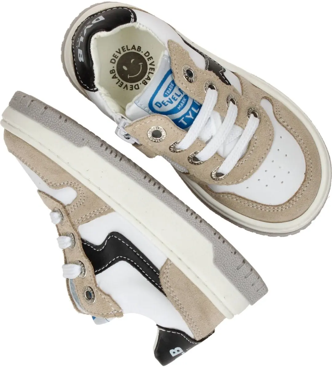 Develab 47133 Lage sneakers - Wit - Maat 29 - afbeelding 3 van 6