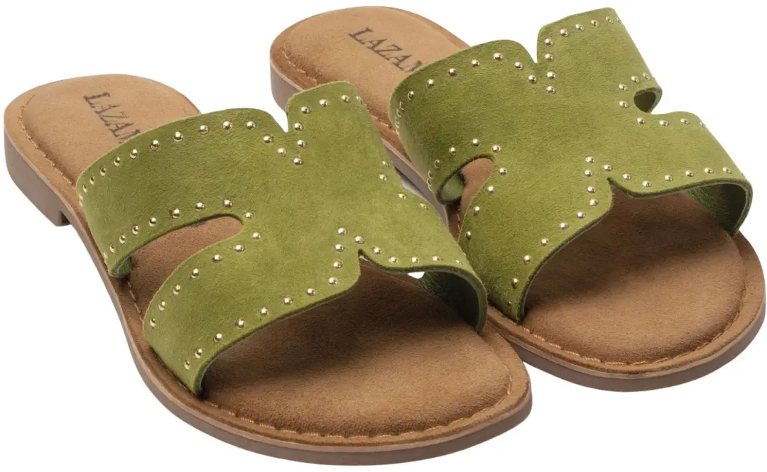 Lazamani Lina Teenslippers Dames bruin - afbeelding 4 van 6