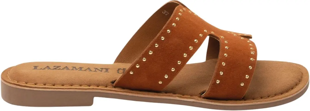 Lazamani Lina Teenslippers Dames bruin - afbeelding 3 van 6