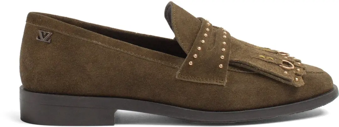 Suus Dames Loafers Suède Groen