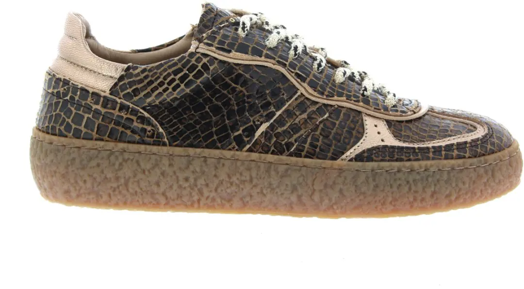 Dames Sneakers Piedi Nudi Lixi Cuolo Print Bruin