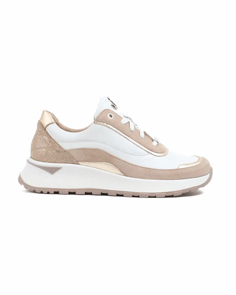 Footnotes 15.002 Sammi Wijdte H Sneakers beigemulti