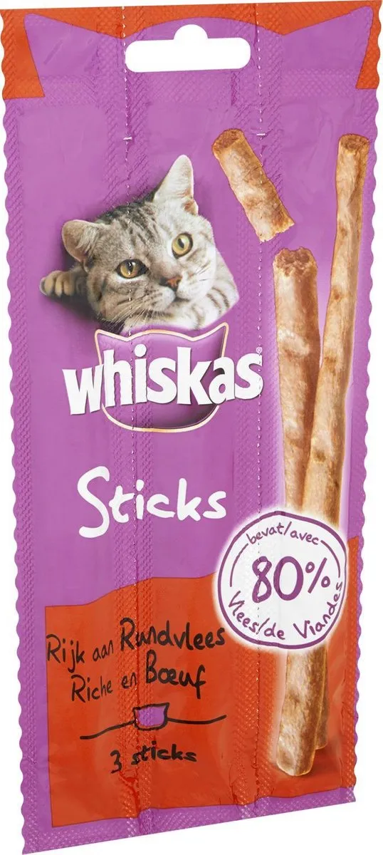 Whiskas Snack Sticks Rund - 3 Stuks