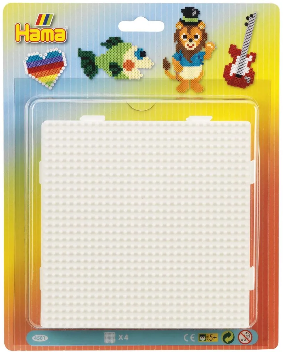 Hama Pegboard Blauw Vierkante Strijkkralenbordjes