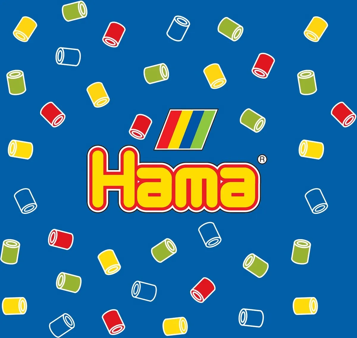 Hama Pegboard Blauw Vierkante Strijkkralenbordjes - 1 Stuk