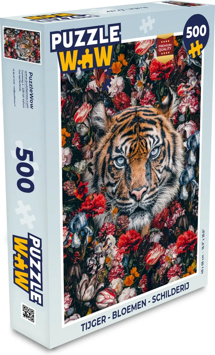 PuzzleWow Bloemen Legpuzzel 500 Stuks