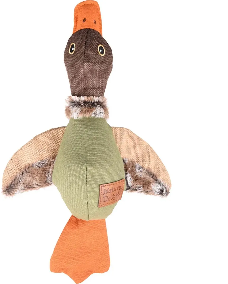 Flamingo Natura Delight Hs Natura Delight Eend Mix 35cm - Speelgoed Hond - Meerkleurig