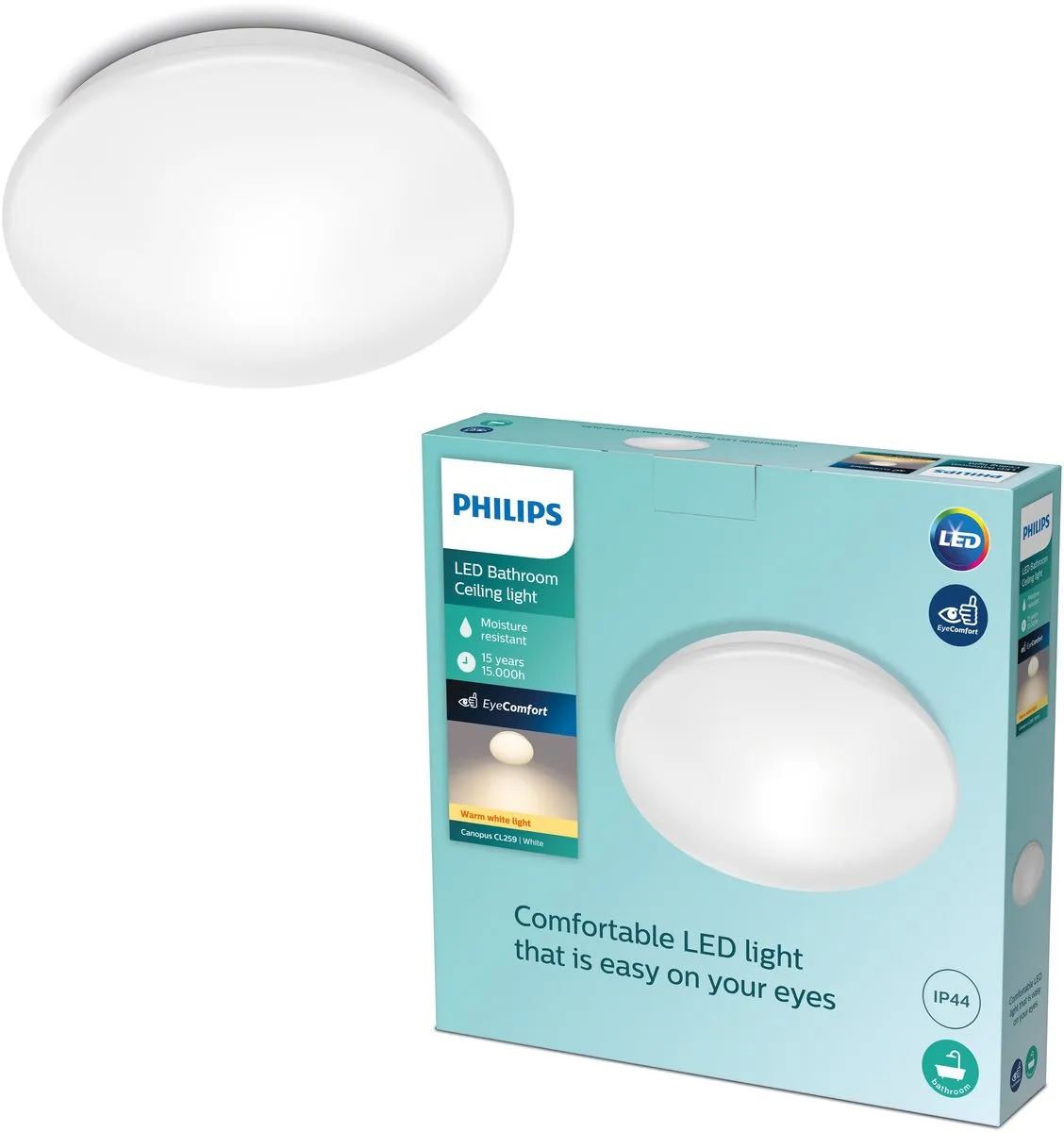 Philips Canopus Badkamer Plafondlamp 32cm