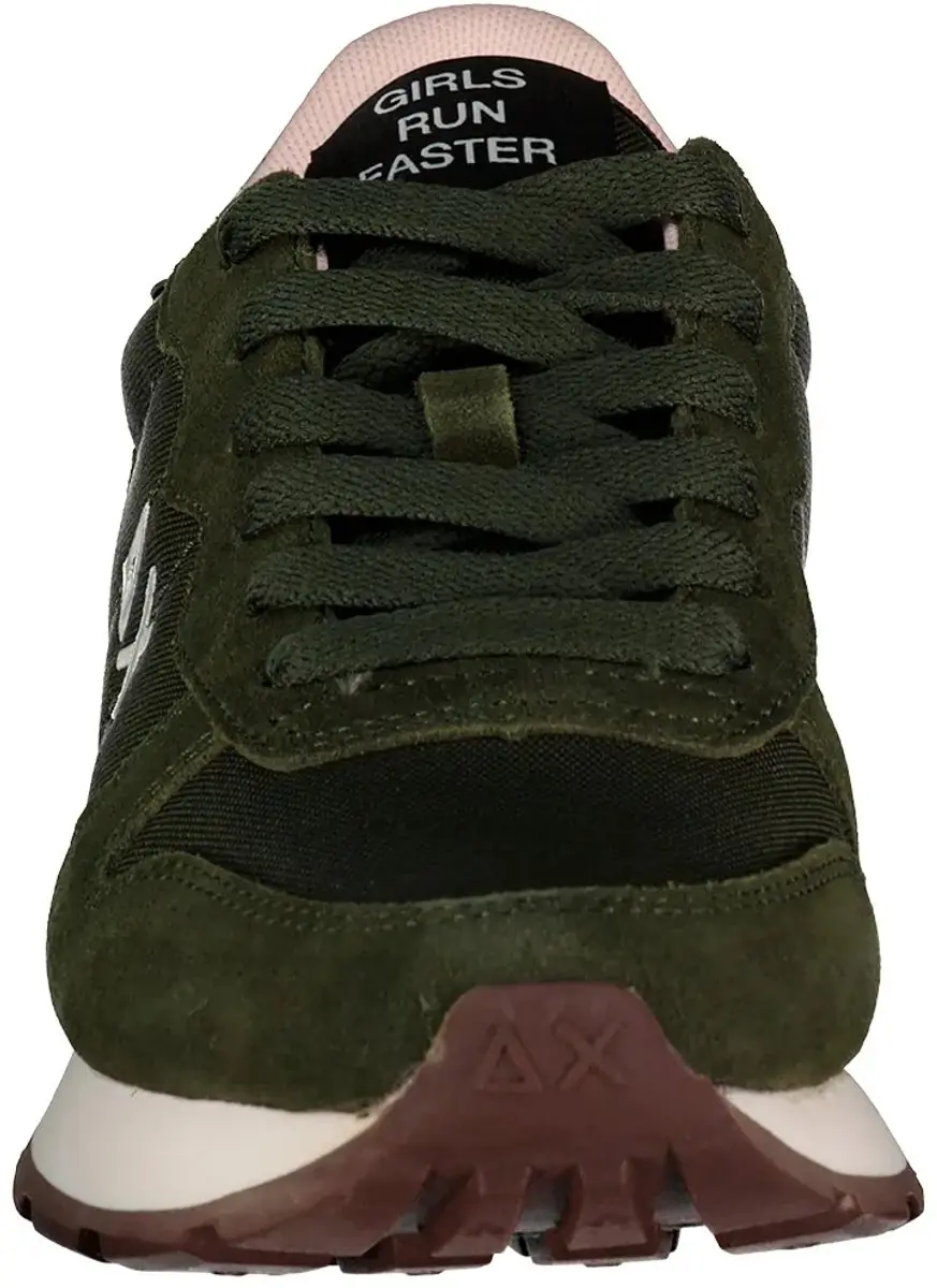 Sun68 Ally Solid dames sneaker groen militair roze 36 - afbeelding 3 van 6