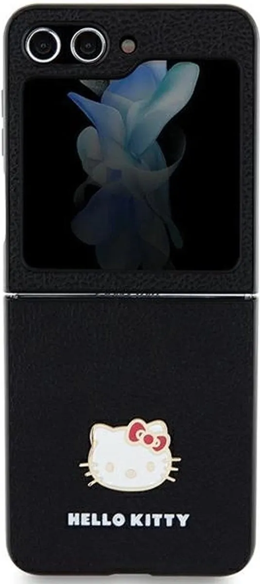 Hello Kitty Metalen Logo Head Case Samsung Galaxy Z Flip - 5 Stuks - Zwart - afbeelding 5 van 6