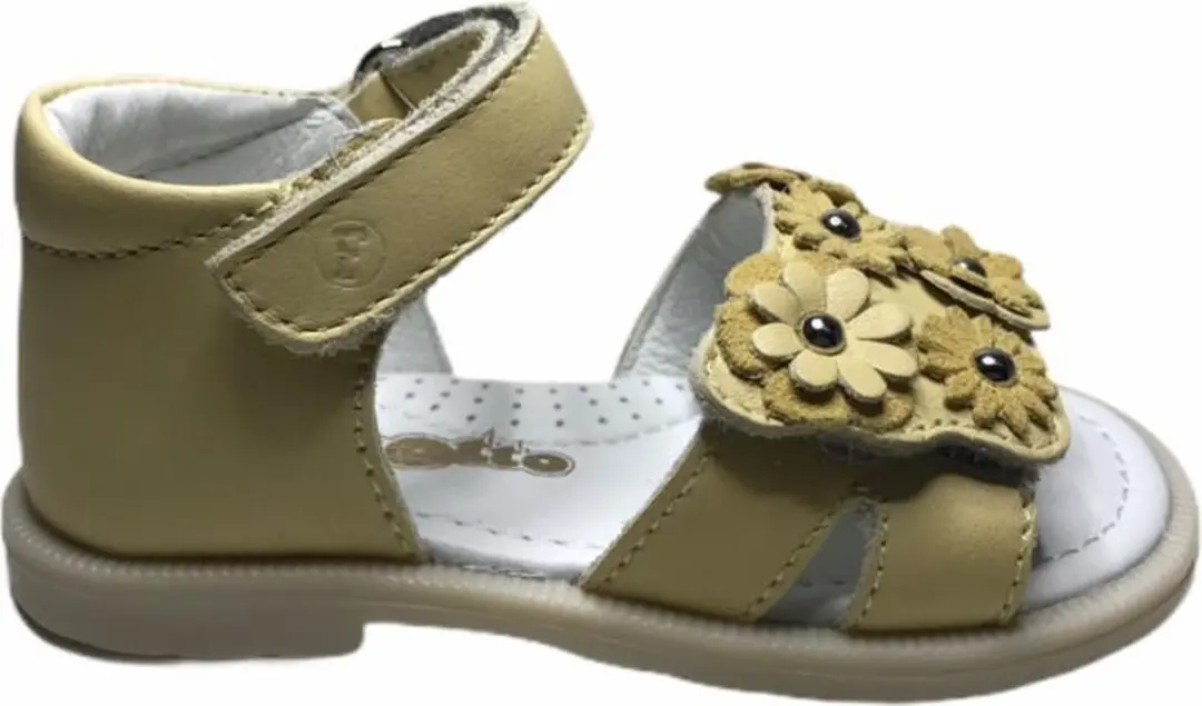 Falcotto bloempjes sandalen puppy geel mt 26