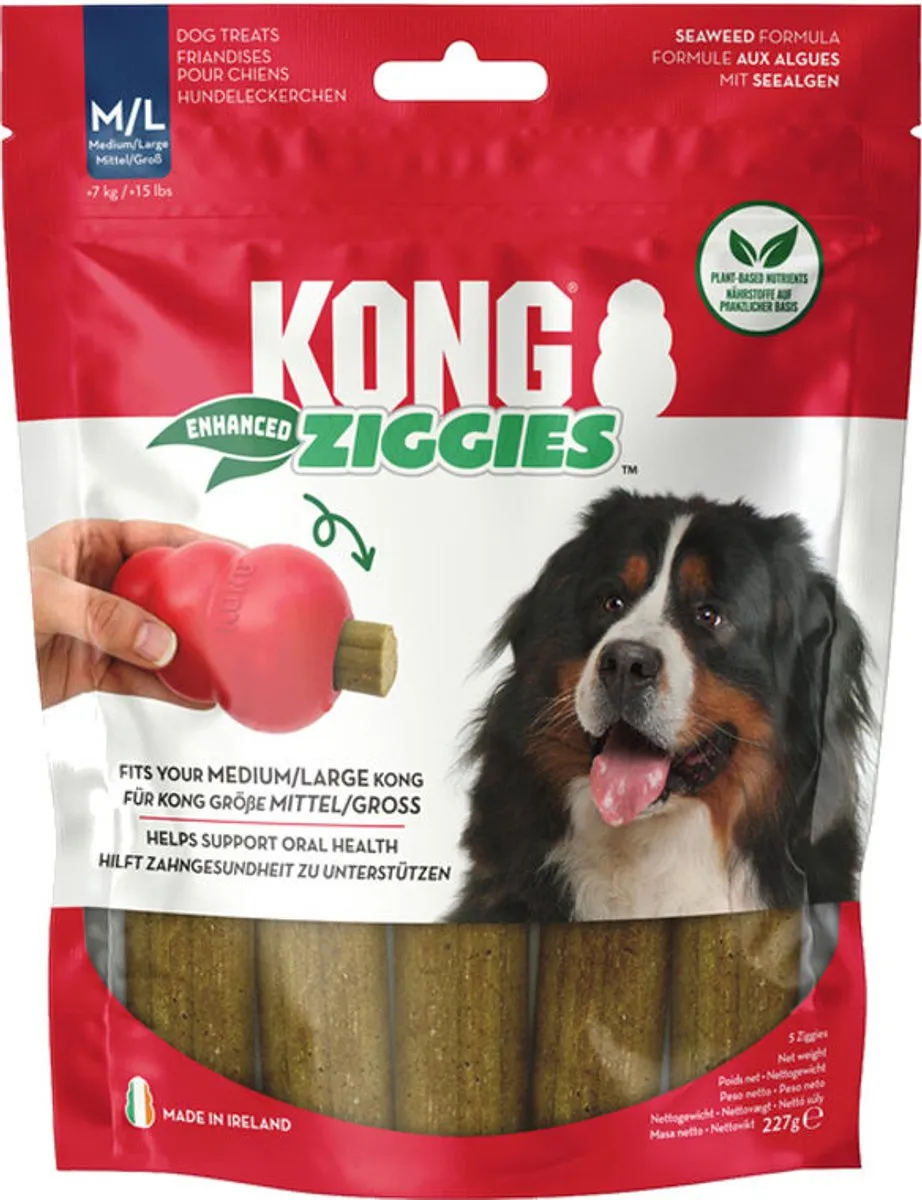 KONG Ziggies Enhanced - S - 12 Stuks