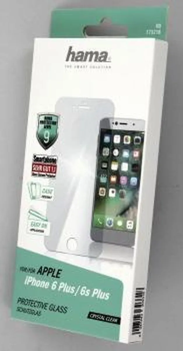 Hama Premium Crystal Glas Beschermer iPhone 6/6s Plus - 1 Stuks