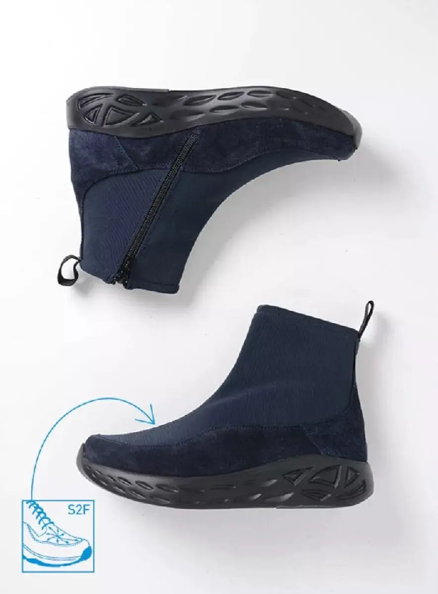 Wolky Rebound SF Sneakers - blauw stretch suede - afbeelding 2 van 6