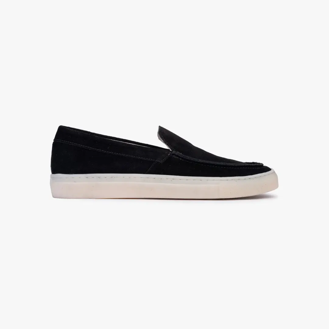 Omnio avrid loafers heren zwart suède