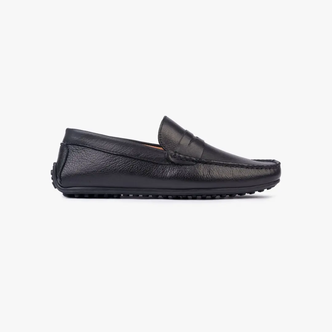 Omnio bjorn loafers heren zwart leer