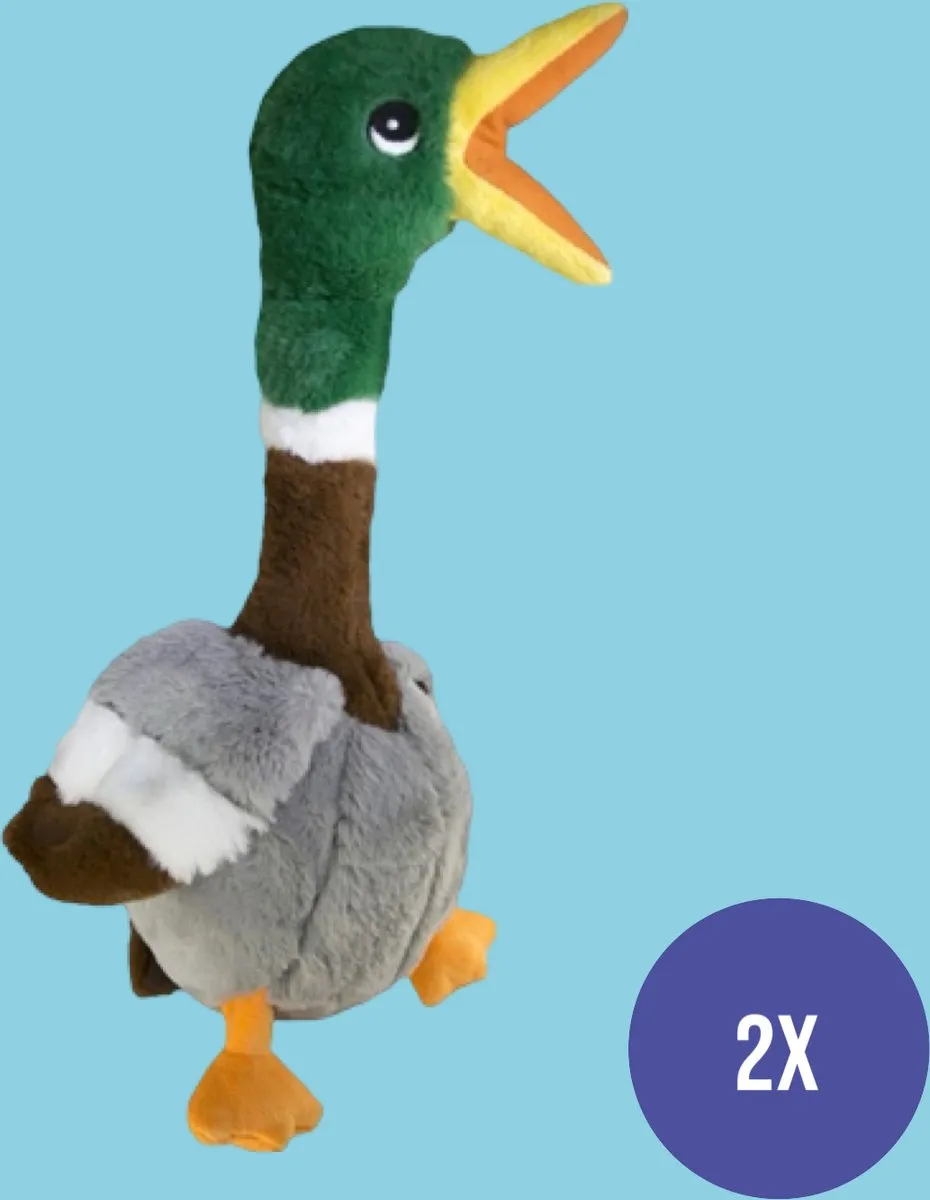 KONG Shakers Honkers Eend - Groen - afbeelding 2 van 3