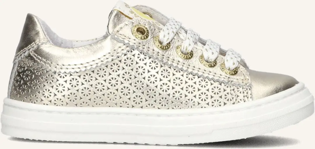 Develab 42868 Lage sneakers - Leren Sneaker - Meisjes - Goud - Maat 25