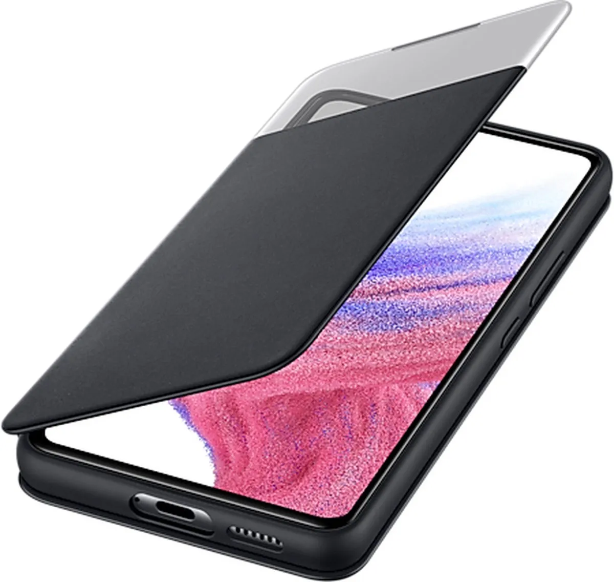 Samsung Galaxy A53 S-View Wallet Case EF-EA536PBEGWW - Zwart